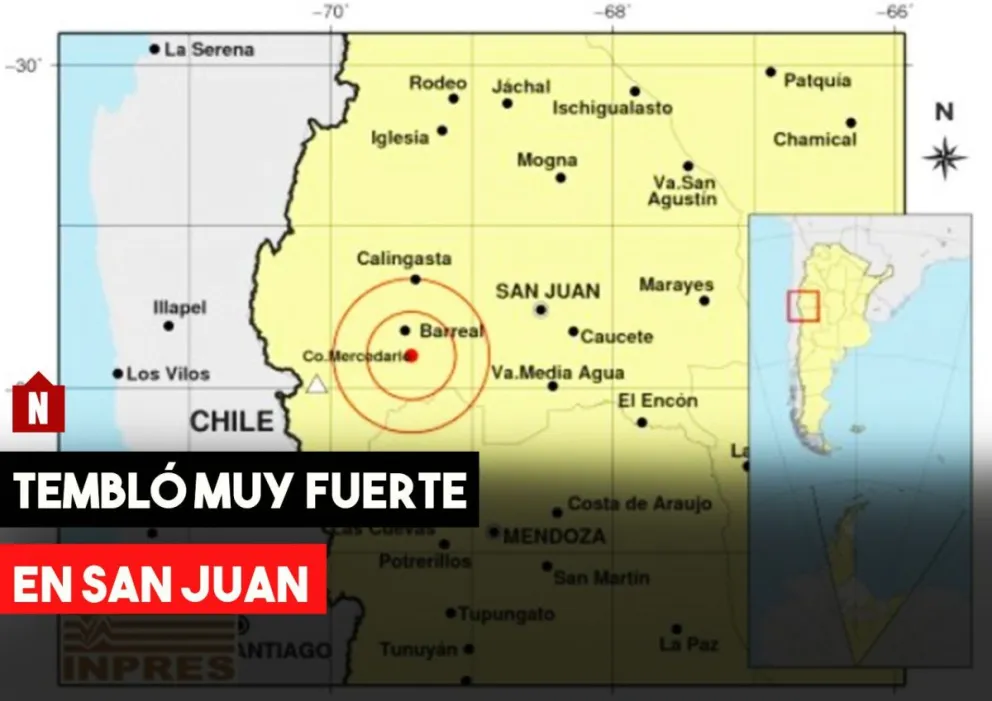 Tembló muy fuerte en San Juan