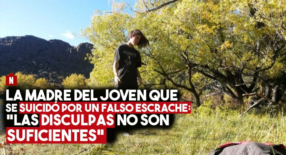 Fuerte descargo de la madre del joven que se suicidó tras un falso escrache