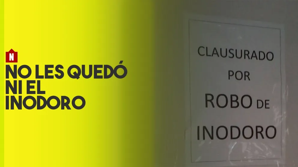 Se robaron hasta el inodoro
