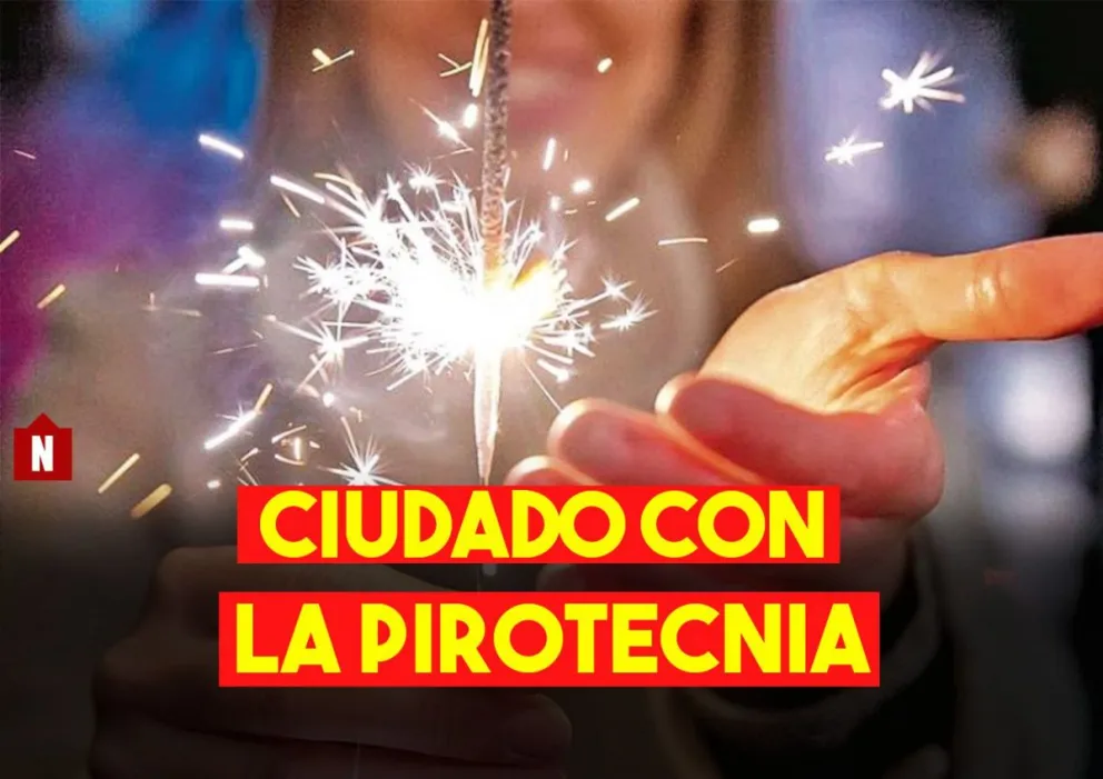¿Cómo manipular la pirotecnia y qué hacer en caso de producirse quemaduras?