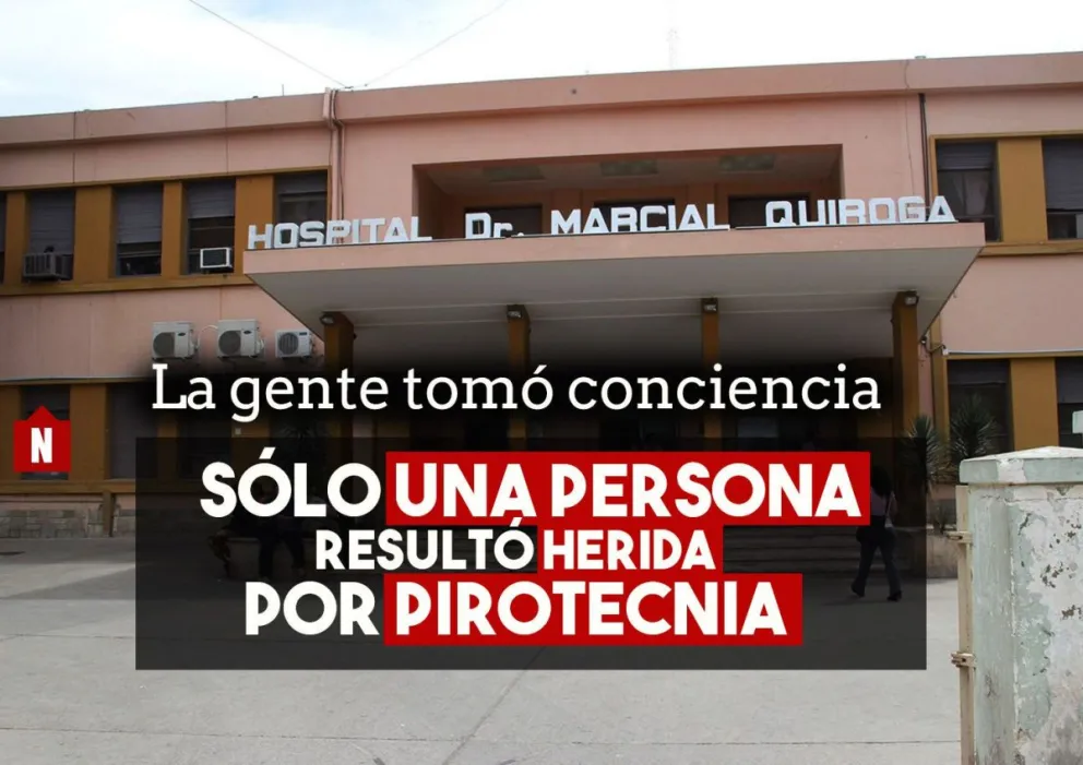 Un sólo herido por pirotecnia