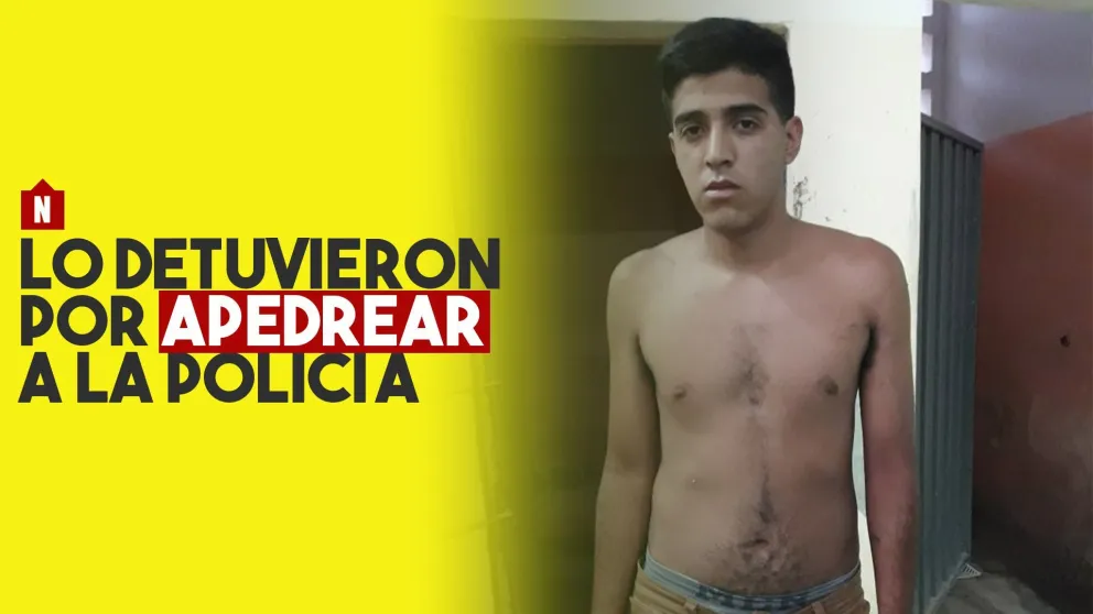 Detenido por apedrear a la policía