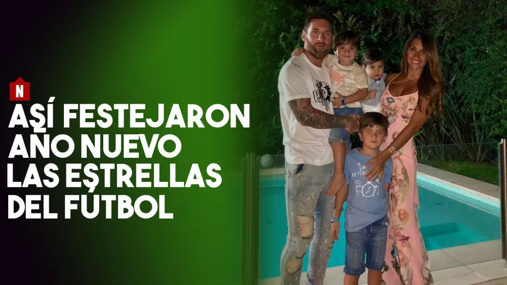 Así festejaron año nuevo las estrellas de fútbol