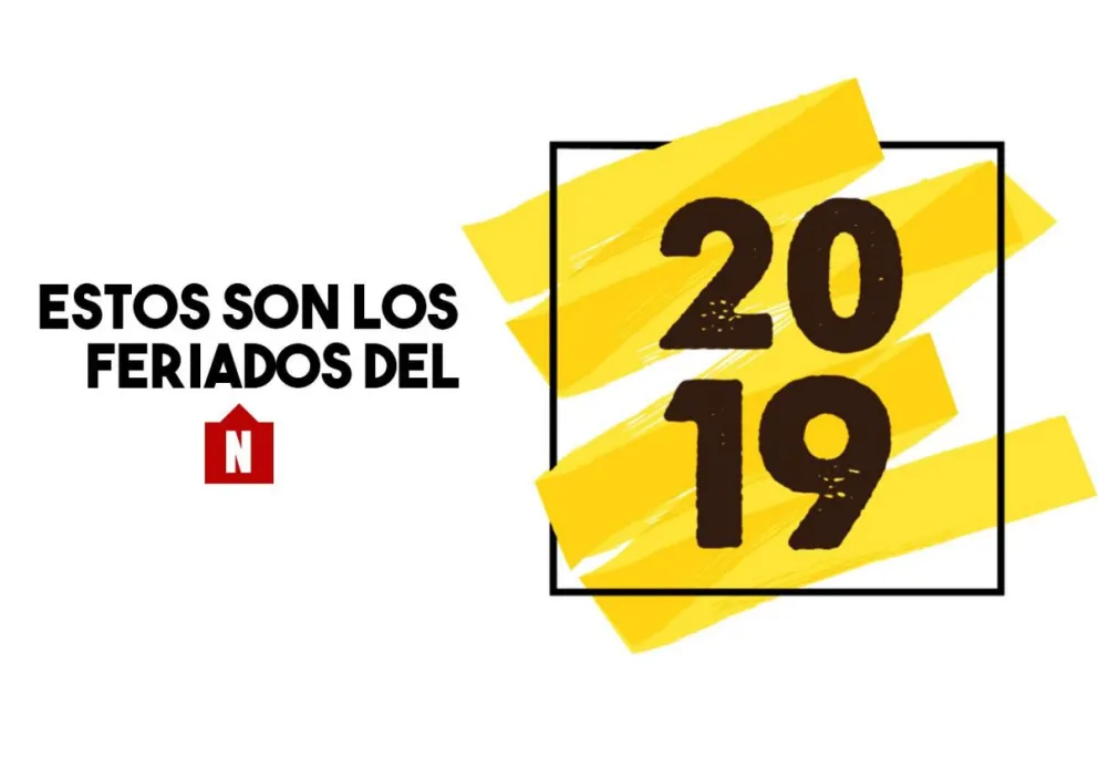 Estos son los feriados del 2019