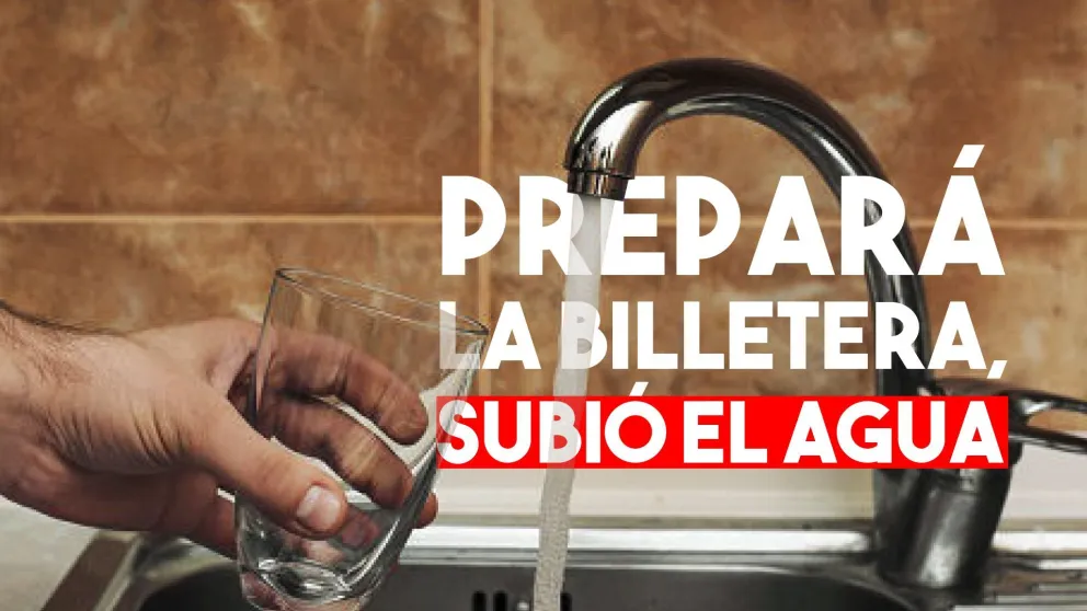 Siguen las subas, ahora le tocó al servicio de agua potable