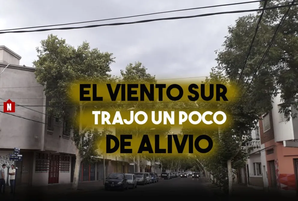 El viento sur hizo bajar la temperatura