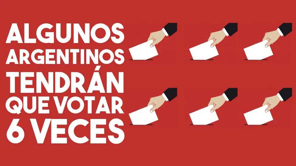 Elecciones 2019: algunos argentinos tendrán que ir a votar hasta seis veces