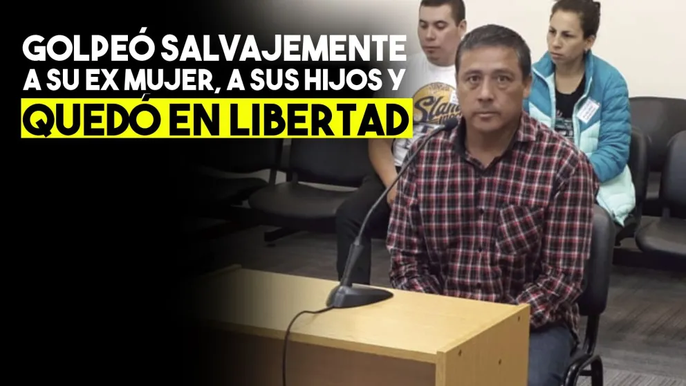 Quedó en libertad tras haber golpeado ferozmente a toda su familia