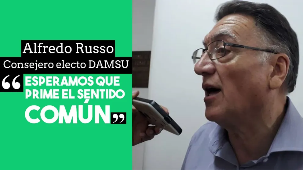 Alfredo Russo, consejero electo DAMSU: "Esperamos que prime el sentido común"