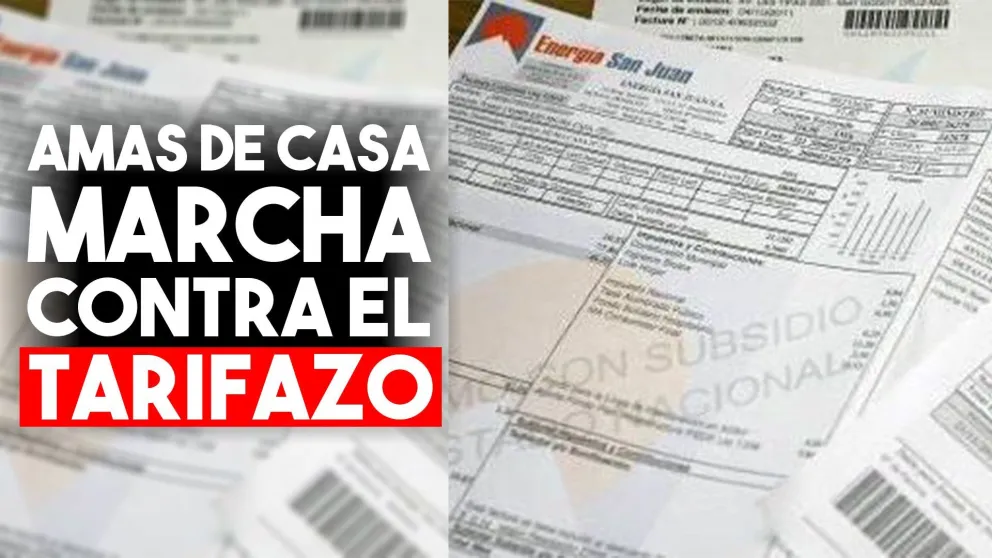 Amas de casa marchan contra el tarifazo