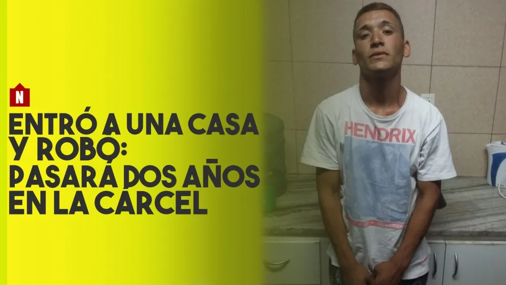 Pasará dos años en prisión por entrar a robar a una casa