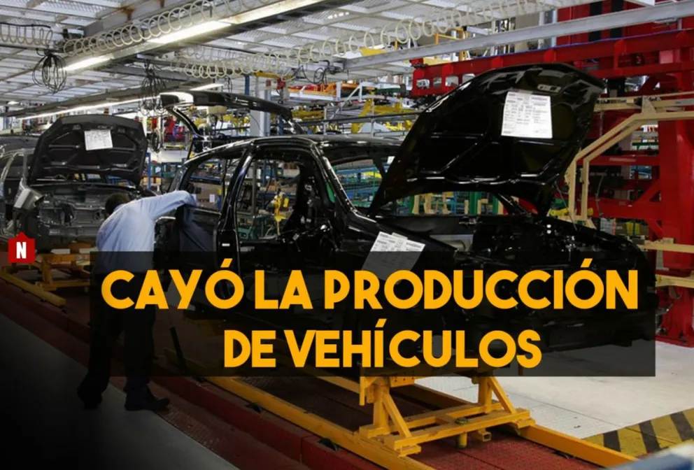 La producción de vehículos cayó un 38,5%