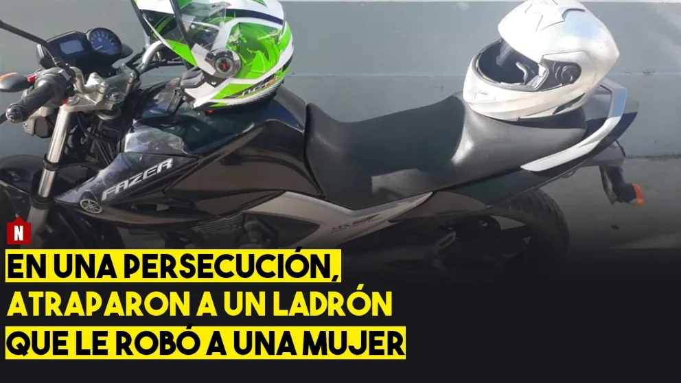 En una persecución, atraparon a un ladrón que robó un bolso