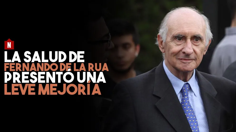 La salud de De La Rúa presentó una leve mejoría
