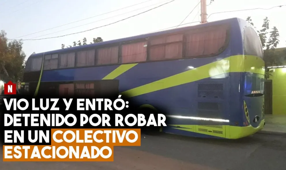 Detenido por desvalijar un colectivo estacionado