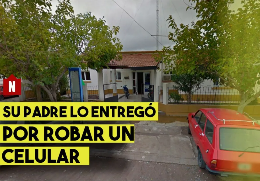 Robo un celular y su padre lo entregó a la Policía