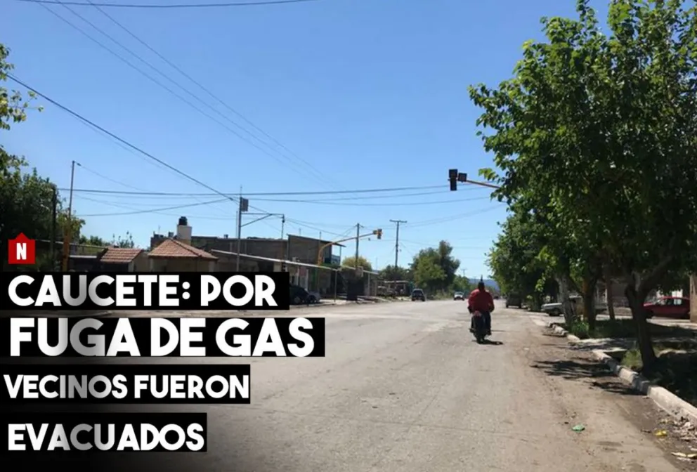 Caucete: debido a una fuga de gas vecinos desalojaron sus viviendas