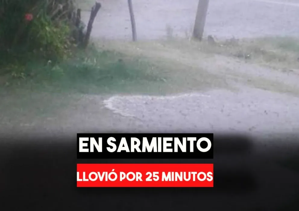 Sarmiento: el más castigado por la intensa lluvia