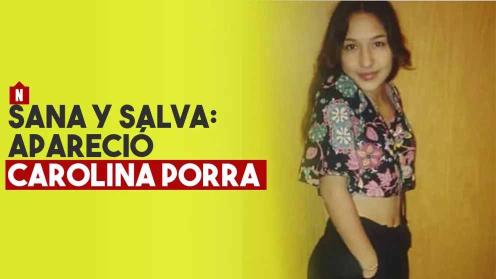 Apareció Carolina Porra