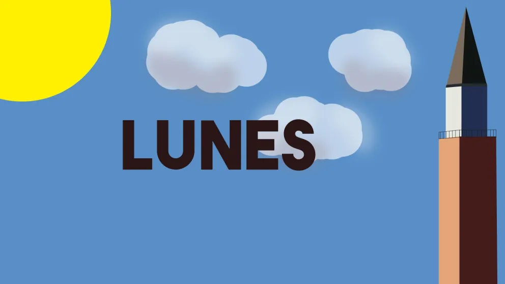 Lunes semi nublado con una máxima de 28°