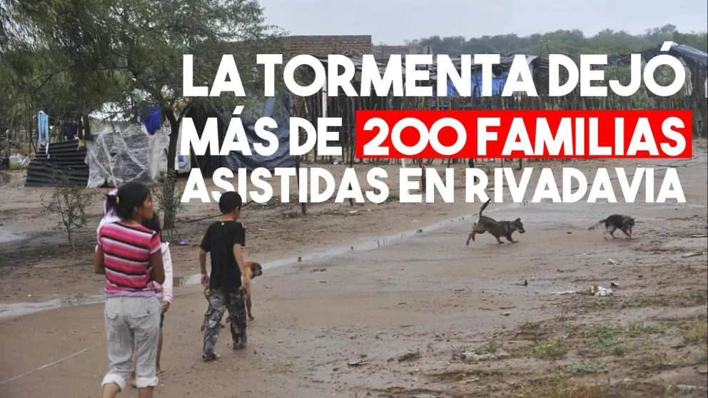 La tormenta dejó más de 200 familias que tuvieron que ser asistidas