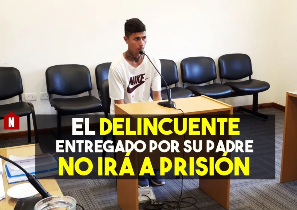 El delincuente entregado por el padre no irá a la carcel