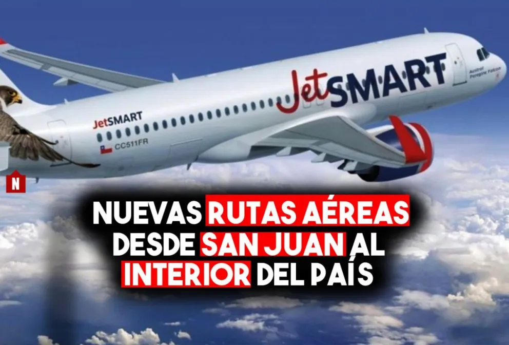 Abrirán nuevas rutas aéreas desde San Juan a otras ciudades del interior del país