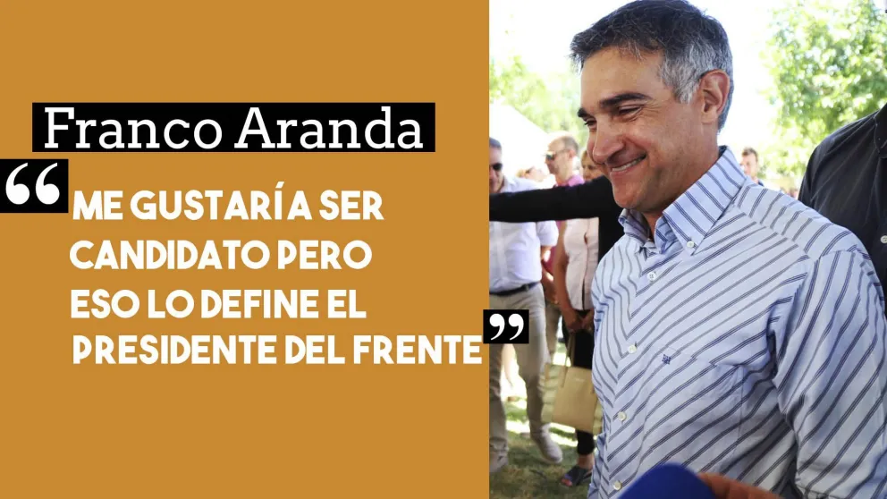 Franco Aranda: “Me gustaría ser candidato, pero eso lo definirá Uñac”