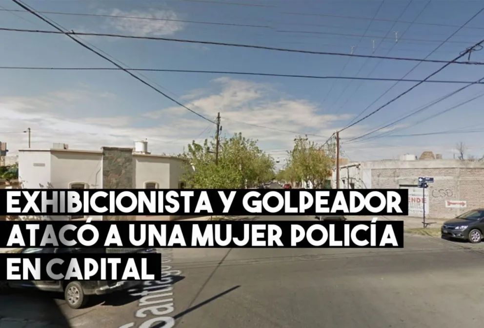 Le mostró el pene a una mujer policía y después la golpeo fuertemente