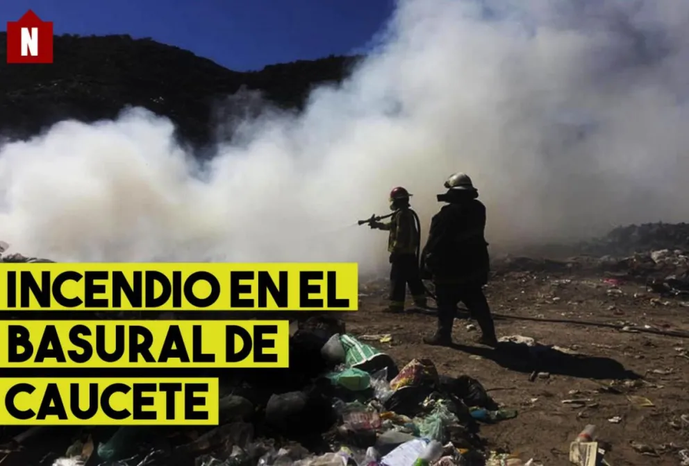 Otra vez, hubo un incendio en el basural de Caucete