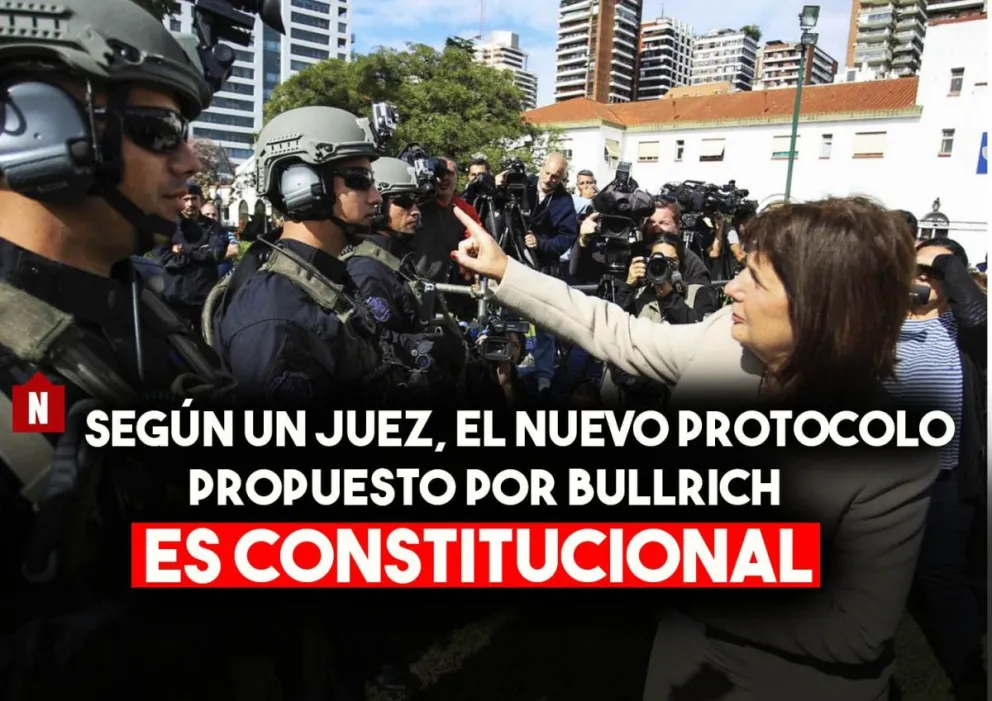 Un juez declaró constitucional el nuevo protocolo de uso de armas de fuego por parte de las fuerzas de seguridad