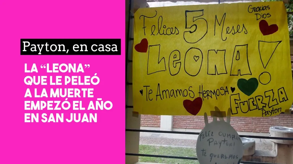 Payton, la pequeña guerrera, ya está en casa