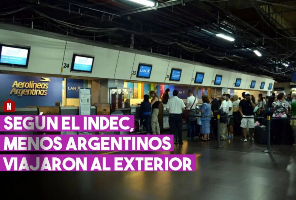 Casi 20% menos de personas viajaron al exterior pero más extranjeros visitaron Argentina