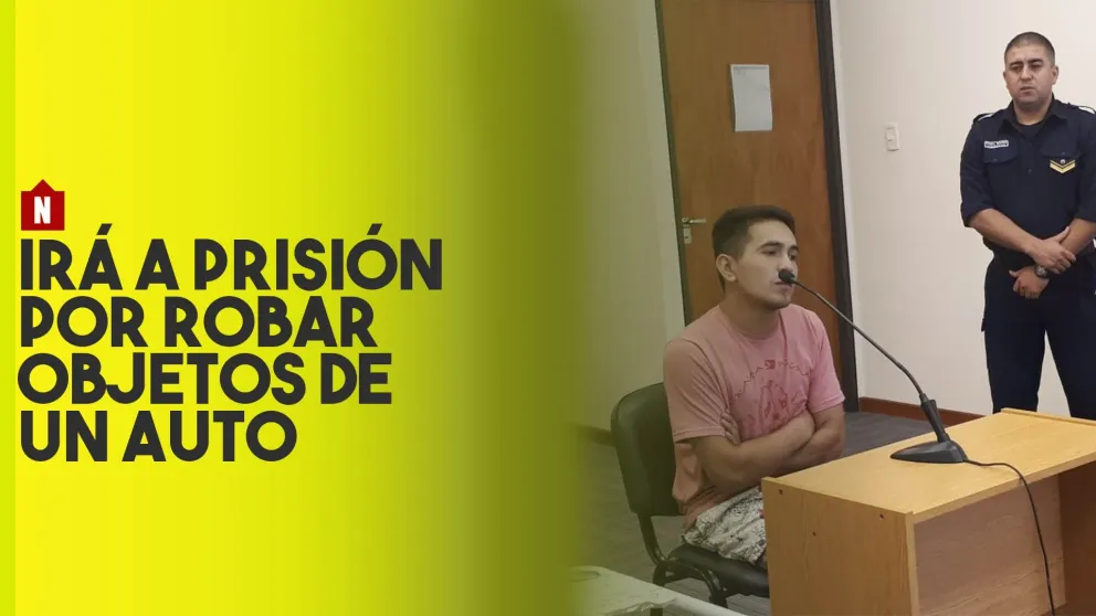 A prisión por robar objetos de un auto