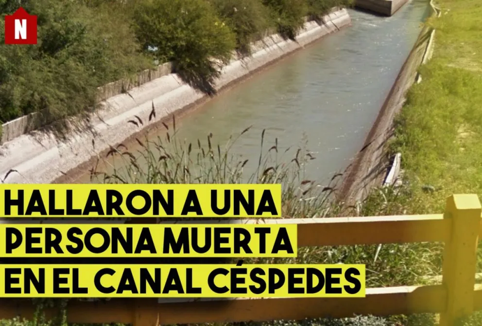 Hallaron a una persona muerta en el canal Céspedes