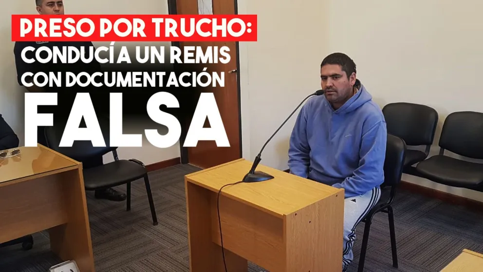 Preso por conducir un remis con documentación falsa