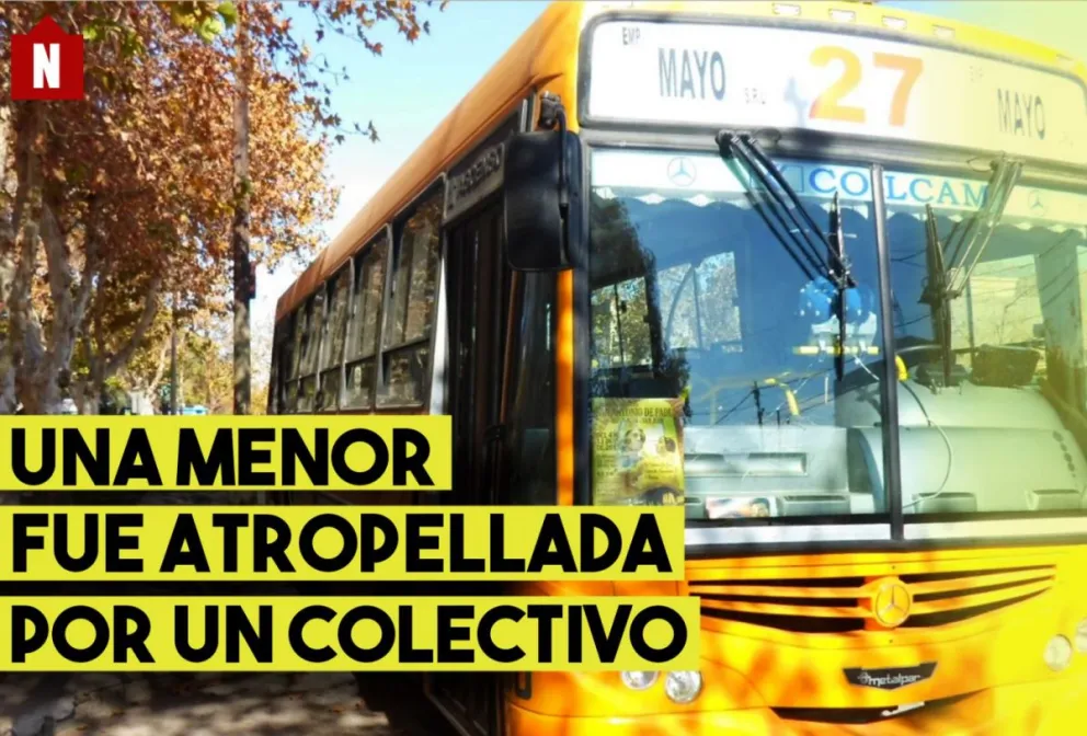 Una menor fue atropellada por un colectivo