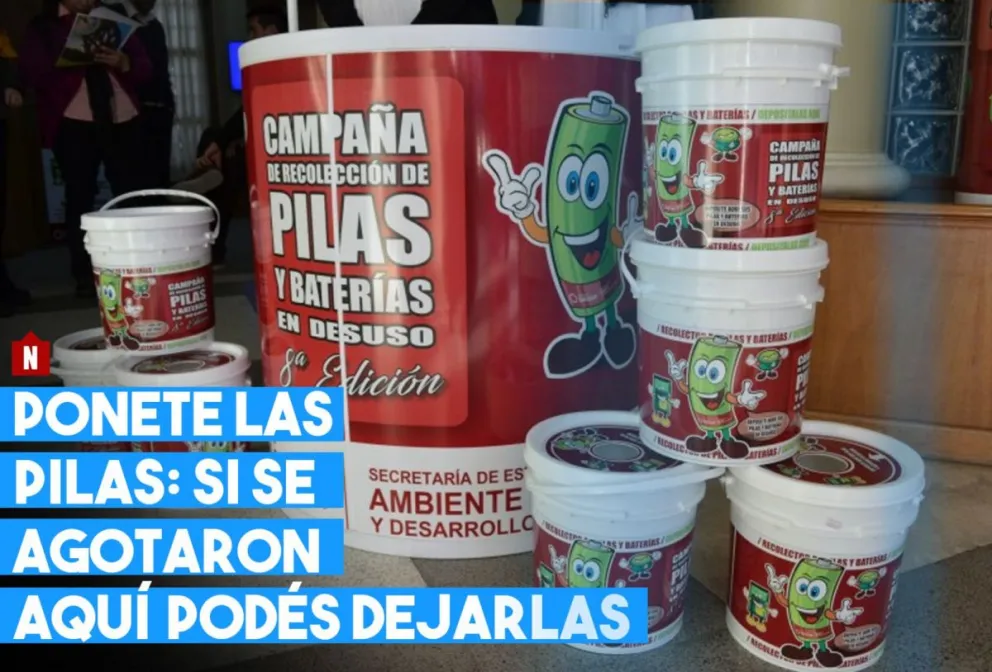 Conocé los lugares adheridos a la campaña de recolección de pilas y baterías