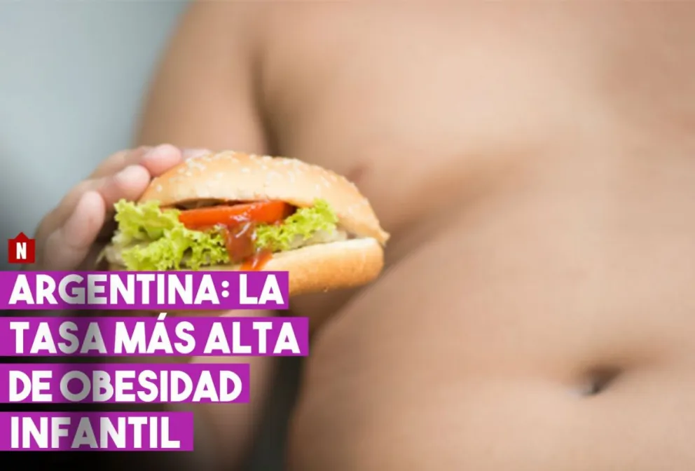 Argentina tiene la mayor cantidad de menores con sobrepeso