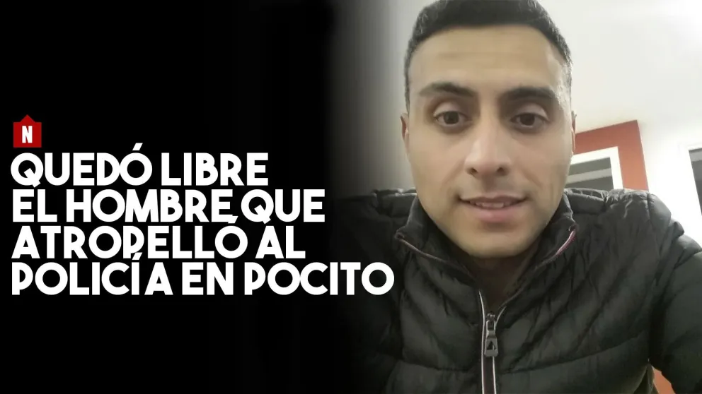 El hombre que atropelló al policía quedó libre