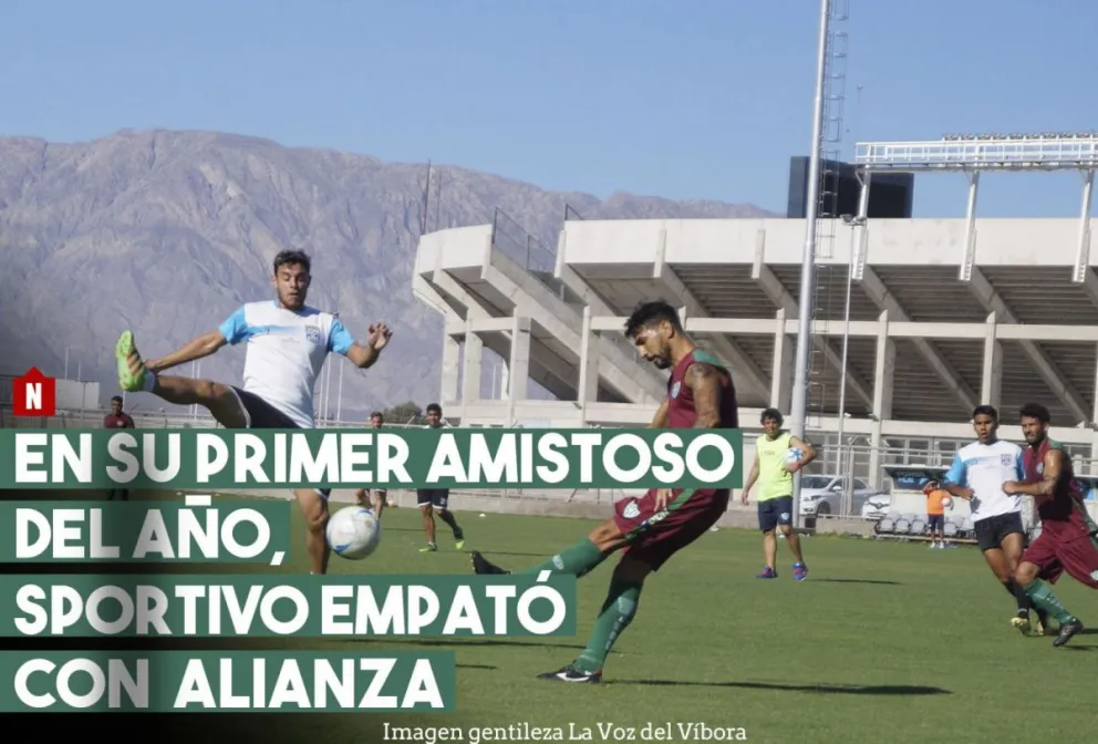 En su primer amistoso del año, Desamparados y Alianza no se sacaron ventaja