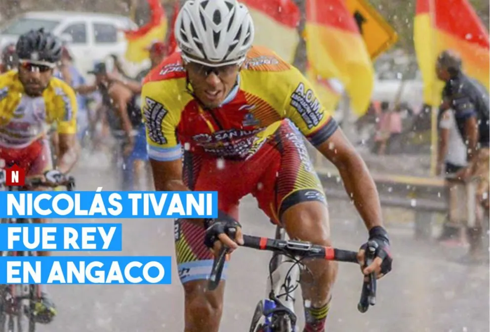 En la previa de la Vuelta a San Juan, Nicolás Tivani se coronó en el Homenaje al Ciclista