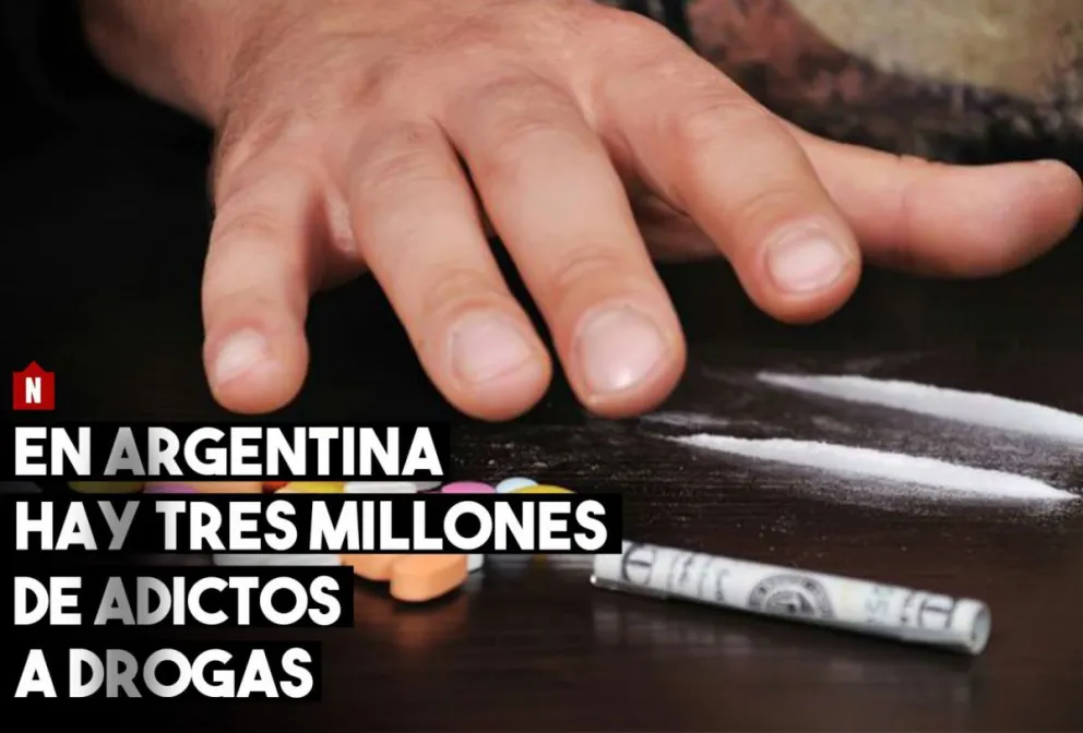 Hay tres millones de adictos a las drogas en el país