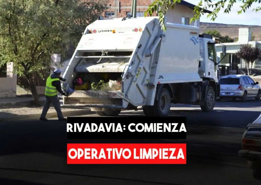 Rivadavia: pone en marcha un operativo limpieza