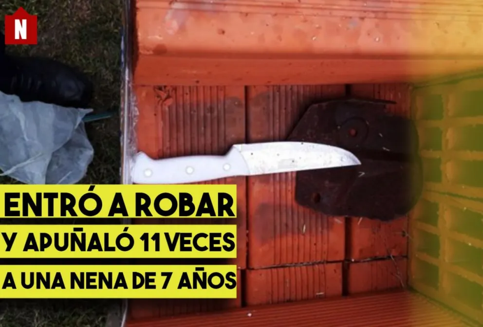 Robo: apuñaló once veces a una nena de 7 años