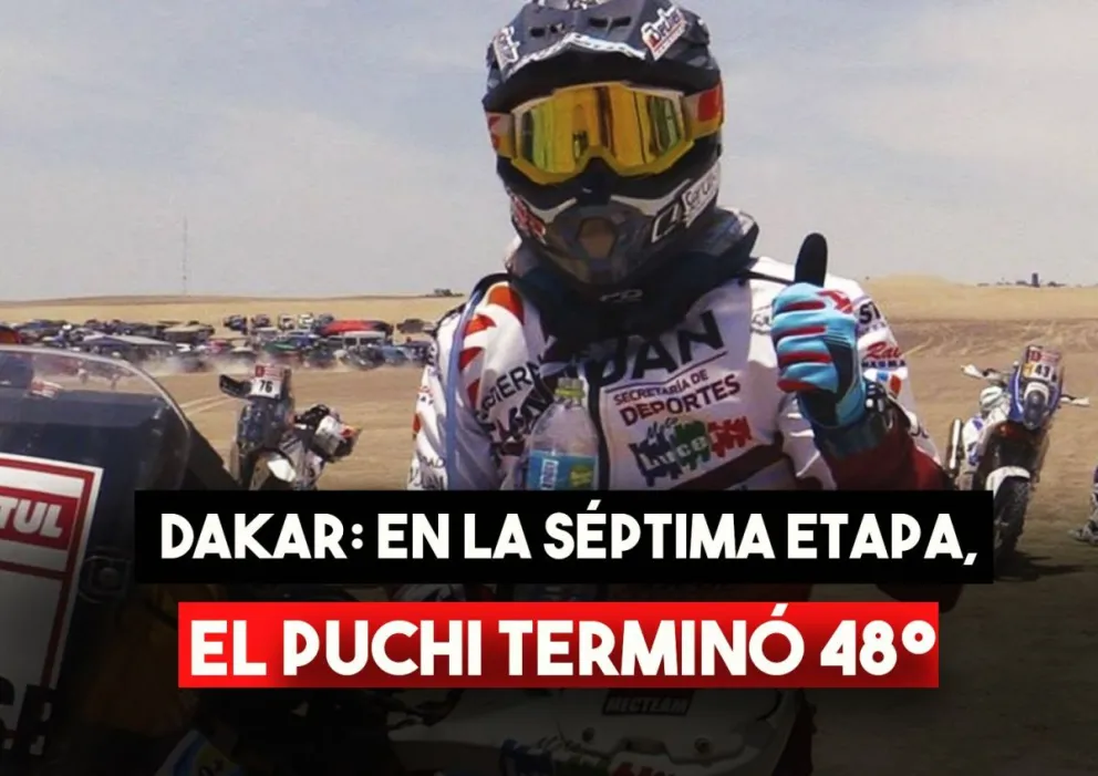 En la séptima etapa, el “Puchi” arribó en la posición 48°
