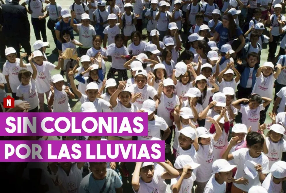 Por las lluvias, suspenden las actividades de las colonias de verano en toda la provincia