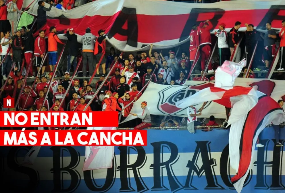 Casi 300 integrantes de la barra de River no podrán ir a la cancha