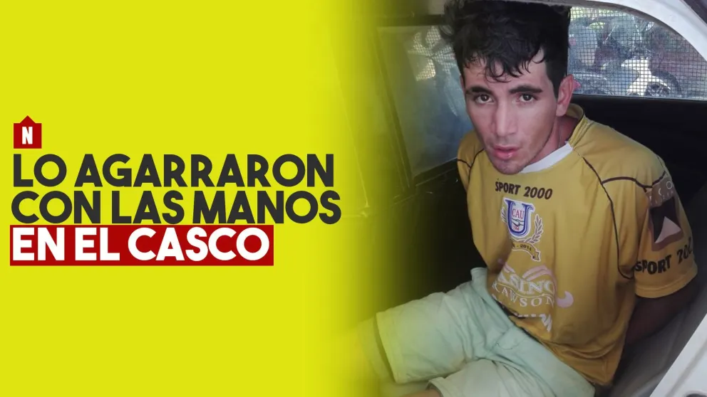 Lo agarraron con las manos en el casco