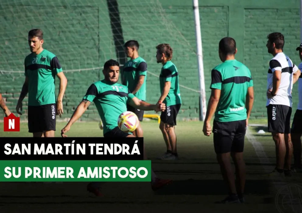 San Martín tendrá su primer amistoso